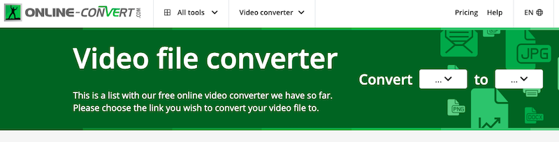 Convertidor de vídeo gratuito: Online-Convert.com