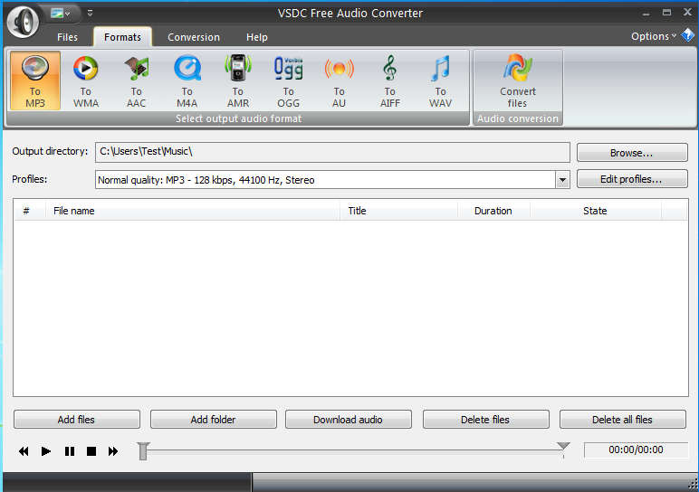 Convertidor WAV VSDC Convertidor de audio gratuito