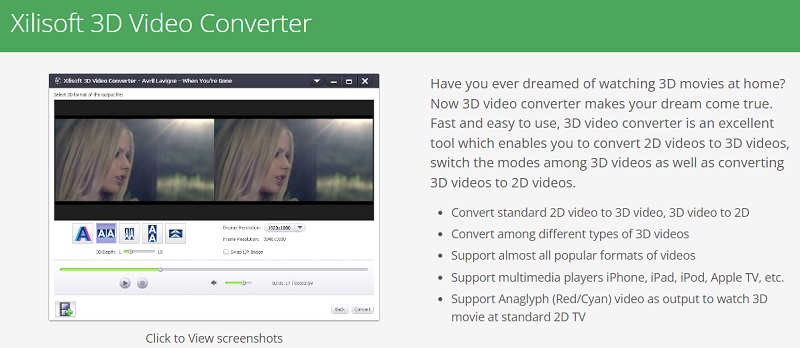 Ver videos 3D con Xilisoft 3D Video Converter